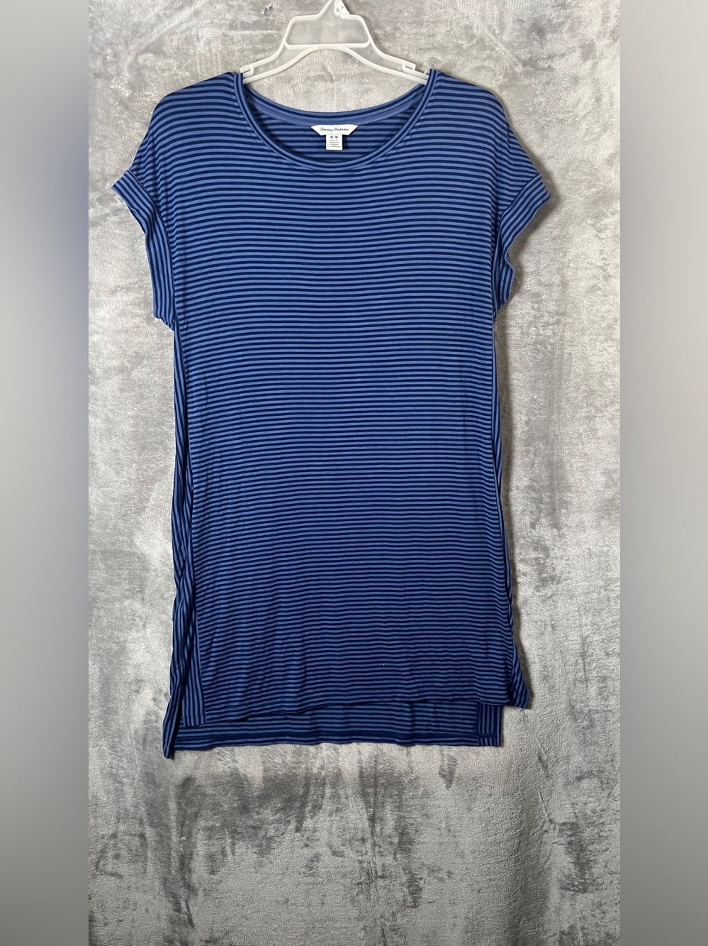 Tommy Bahama Blue Striped T-Shirt Tunic